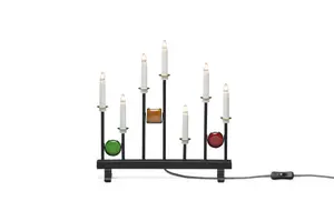 Konstsmide - Elljusstake 7ljus - Adventsljusstake - Svart