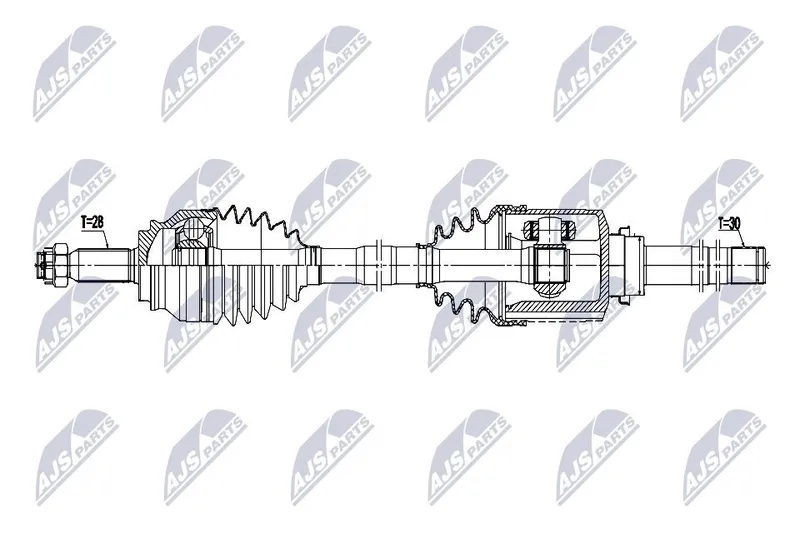 Drivaxel NTY NPW-MS-118