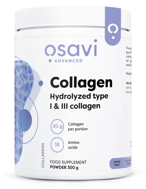 Osavi – Hydrolyserade Kollagenpeptider Typ 1 & 3, 300g