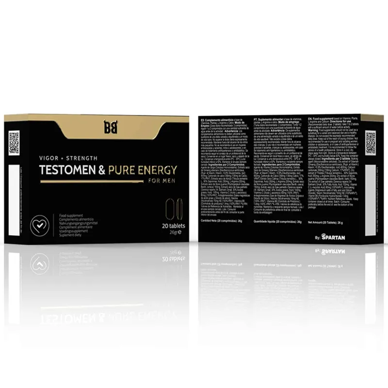 Testosteron & Energihöjare för män, Kosttillskott - 20 tabletter