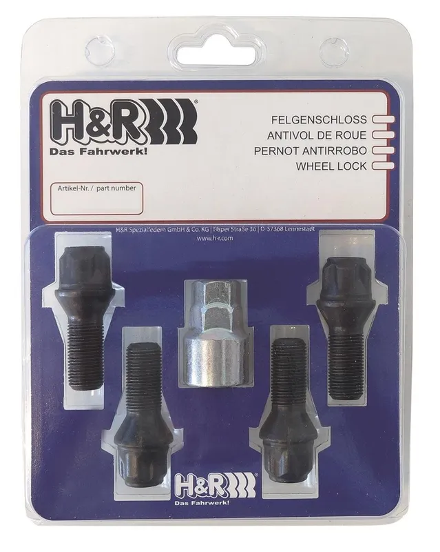 Låsbara hjulbultar H&R B1253001KEY4