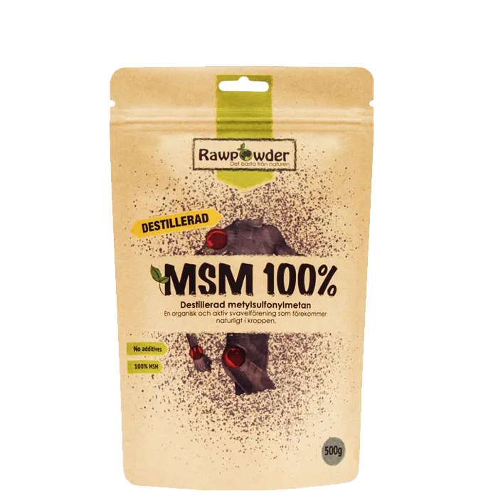 MSM destillerad 500g – Rawpowder