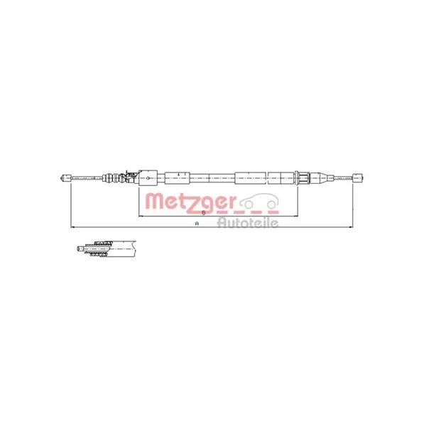 Handbromsvajer METZGER 11.5759