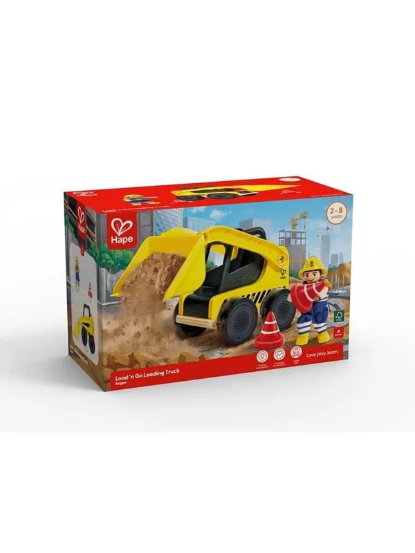 Hape Arbetsmaskin - 25 cm - Ladda och kör, lastning Truck