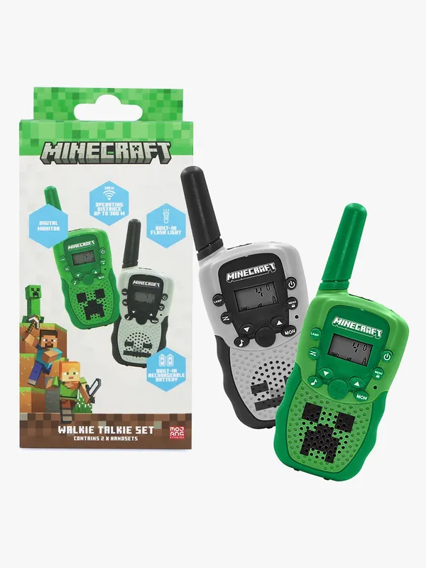 MINECRAFT Walkie Talkie Minecraft Digital LCD LED 1000m