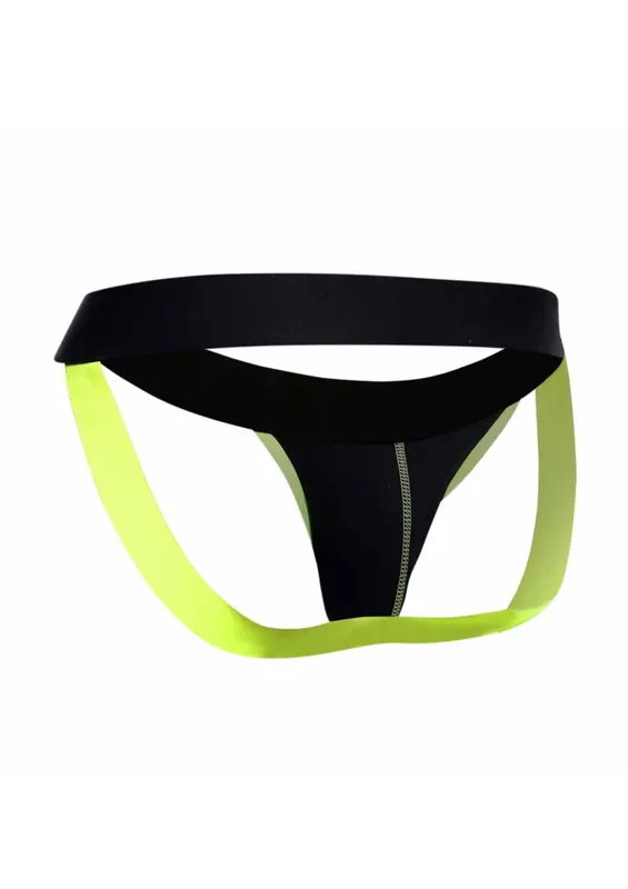 MaleBasics Neon Jock Gul (Storlek: Small)
