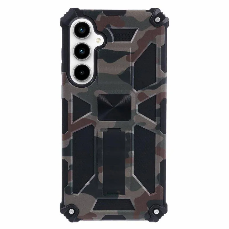 Mobilskal för Samsung Galaxy S26 Plus Kickstand PC + TPU – Armégrön