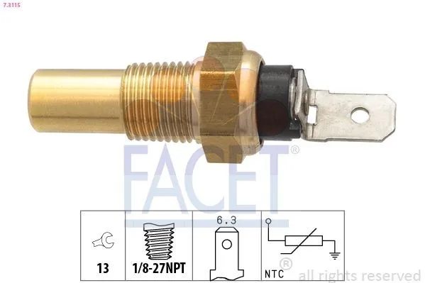 Kylvätsketemperatursensor FACET 7.3115