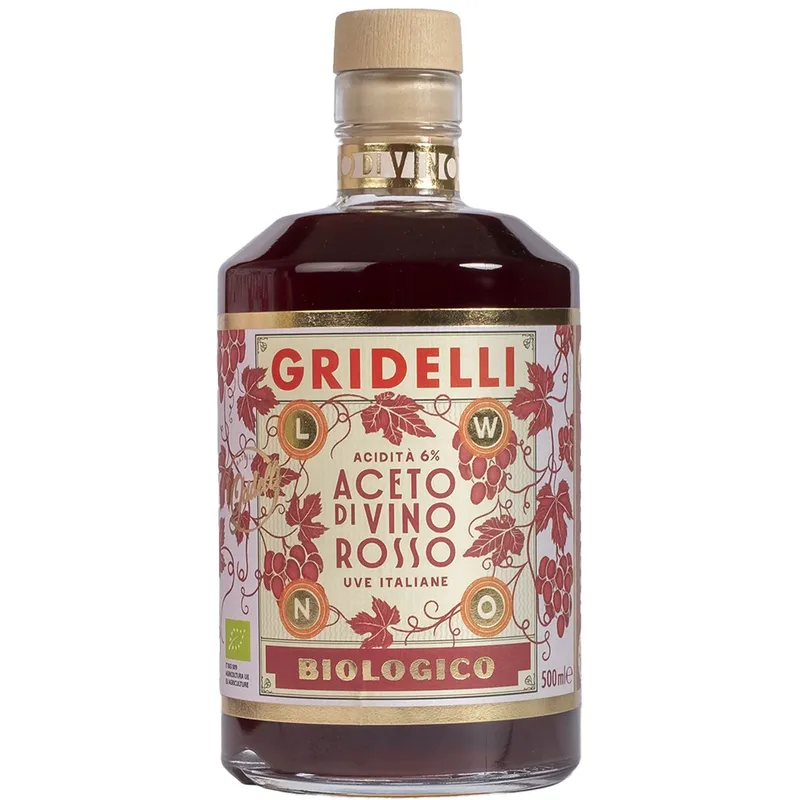 Fratelli gridelli Aceto Di Vino Rosso rödvinsvinäger ekologisk, 500 ml