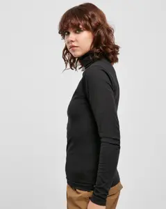 Urban Classics Dame Basis Turtleneck Svart
