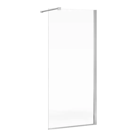 Gustavsberg Square Duschvägg klarglas, blankpolerad profil 100 cm