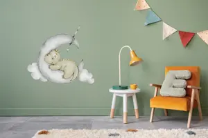 Väggdekor - Baby dinosaurie på månen