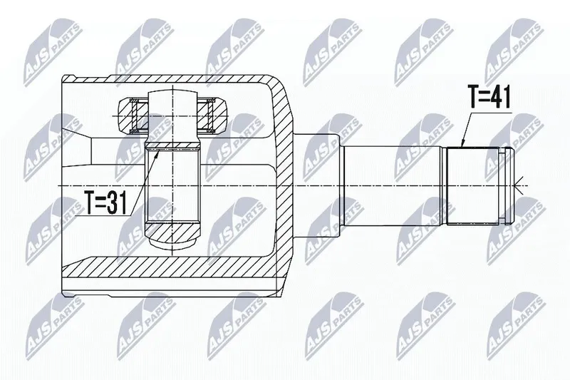 Ledsats, drivaxel NTY NPW-FR-061