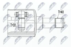 Ledsats, drivaxel NTY NPW-FR-061