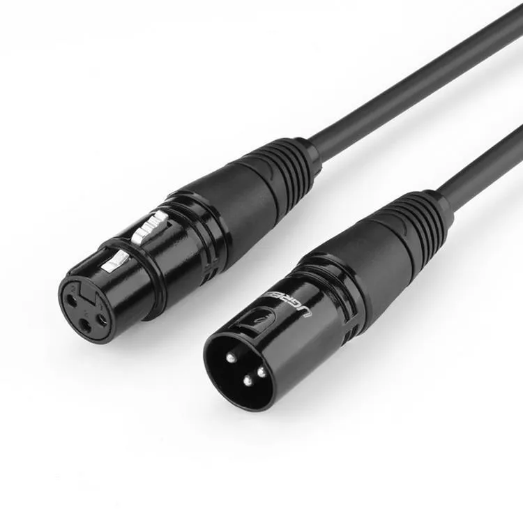 UGREEN AV130 Audio Cable XLR (female) - XLR (male) for Microphone / Amplifier - 2m - Black