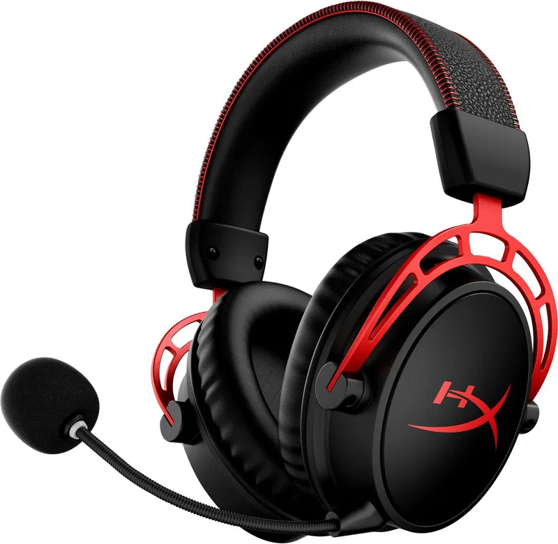 HyperX Cloud Alpha – Headset – fullstorlek – 2,4 GHz – trådlös – svart, röd – för Victus by HP Laptop 15, 16; Laptop 14, 15, 17; Pavilion x360 Lapt…