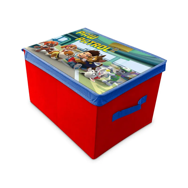 Förvaringsbox Med Lock Röd & Blå