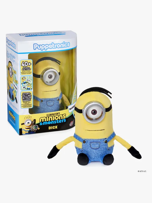 Minions Puppetronic Dick Palm Interaktivt Gosedjur 25 cm