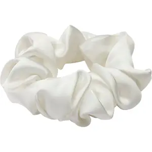 Lenoites Mulberry Silk Scrunchie White - 1 pcs