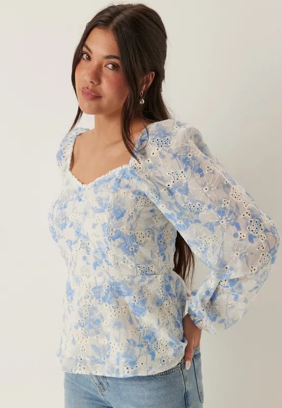 Broderie Anglaise Blouse (#6689)