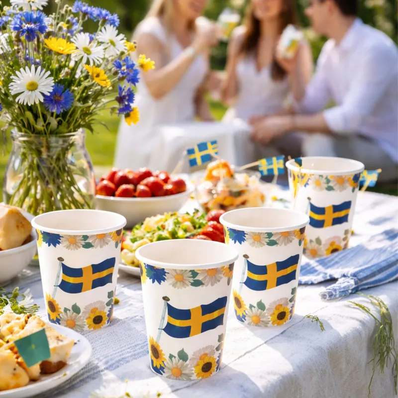Pappersmuggar Svensk sommar- 8-pack