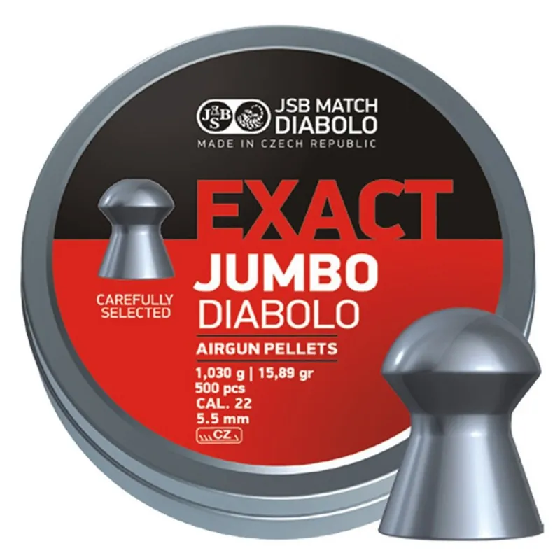 JSB Exact Jumbo, Kulor, 5,52 mm 500 Stycken