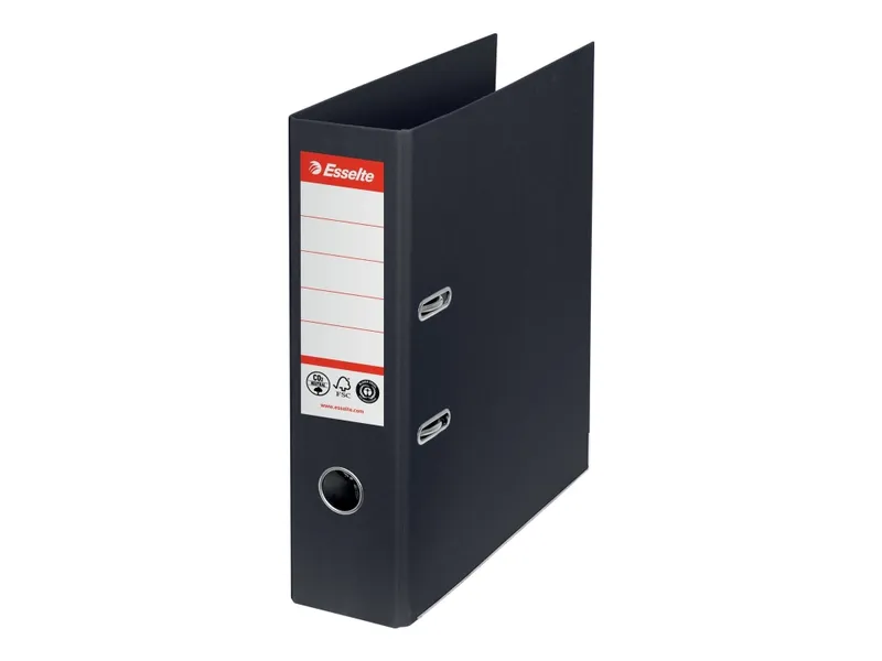 Esselte LAF-Pärm nr. 1, 75 mm, 100 % återvunnen kartong, FSC®, Svart