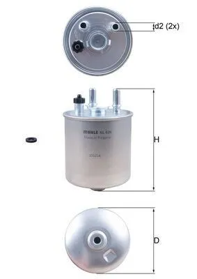 Bränslefilter MAHLE KL 639D
