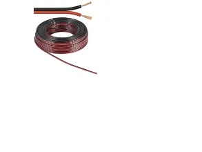 Goobay Högtalarkabel röd;svart CU 25 m rulle, tvärsnitt 2 x 1,5 mm²