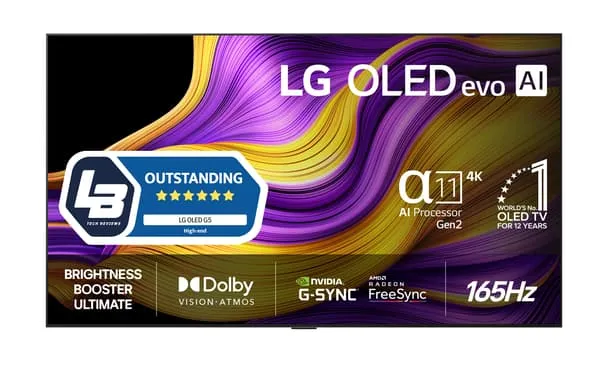 LG 55″ OLED evo G5 - 4K TV med väggfäste
