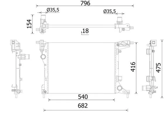 MAHLE CR 2420 000S Kylare