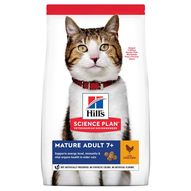 Mature Adult 7+ torrfoder med kyckling för katt - 1,5 kg