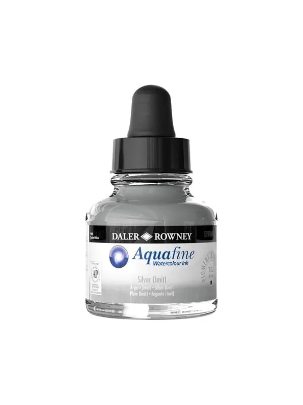 Daler-Rowney Aquafine 29.5 ml Ink Silver (Imit)