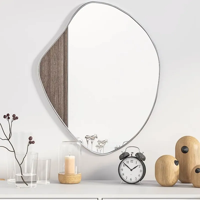 vidaXL Väggspegel silver 60×50 cm