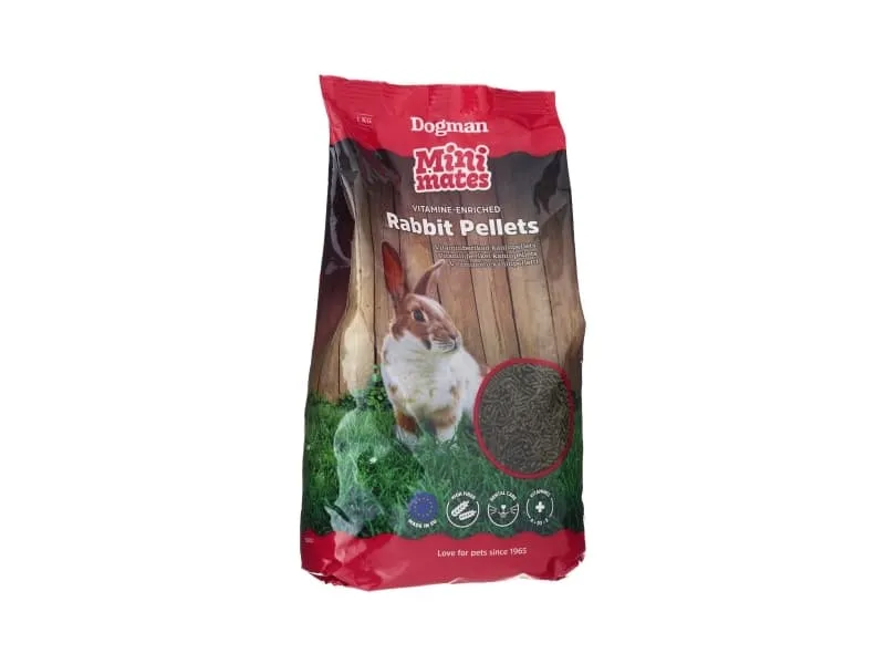 Dogman Mini Mates Kanin Pellets 1kg
