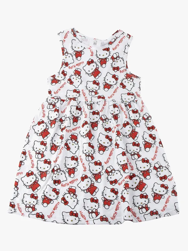 Hello Kitty Klänning, Vit, 140-146