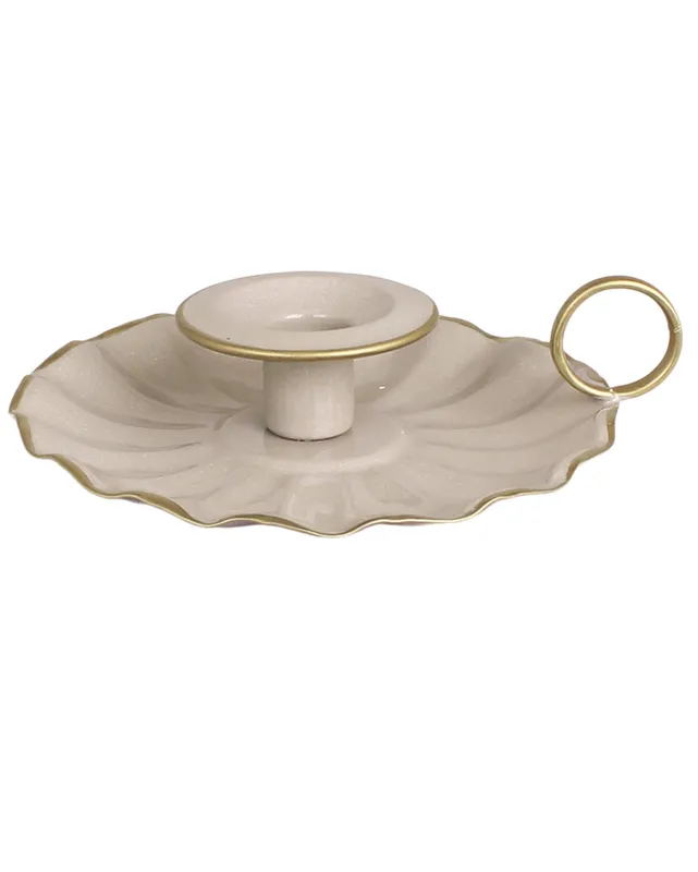 Ljusstake Ingrid – Beige