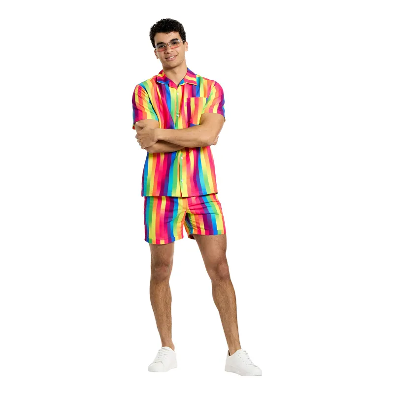 OppoSuits Rainbow Glaze Shorts Kostym - Medium
