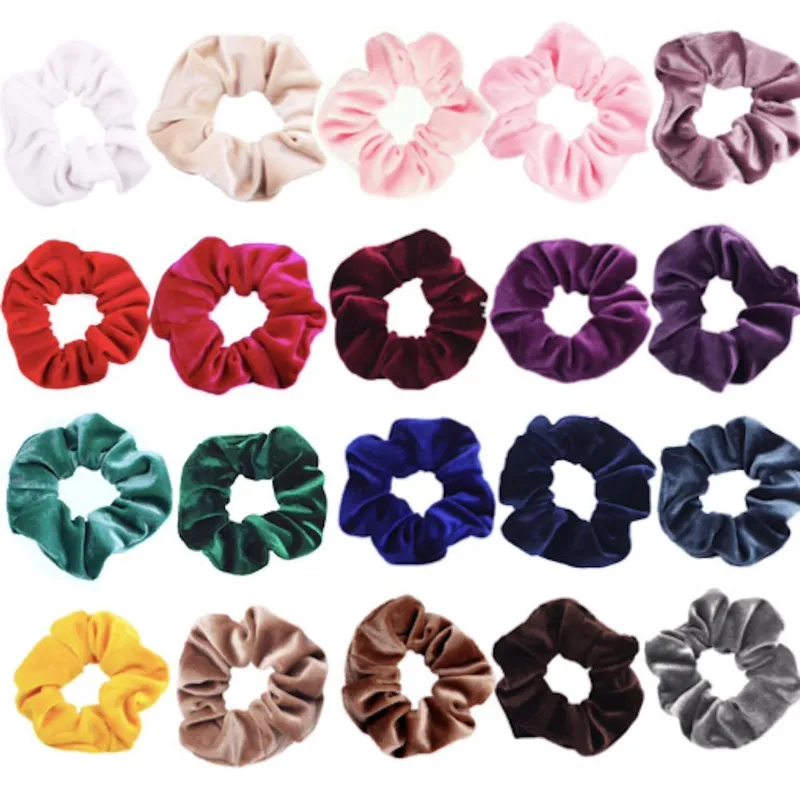 Stora Velvet hair Scrunchies, hårsnoddar , hårband , Hair bands (#2305)