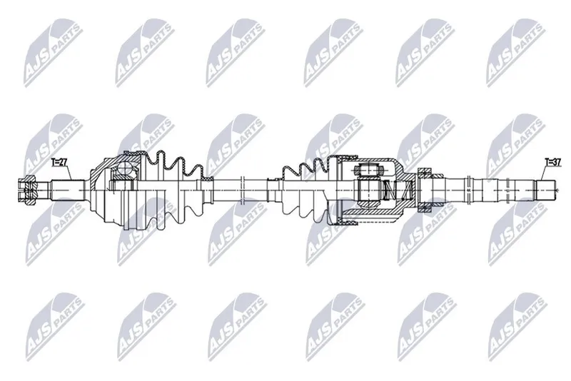 Drivaxel NTY NPW-PE-135