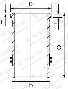 Cylinderfoder GOETZE ENGINE 15-450130-00