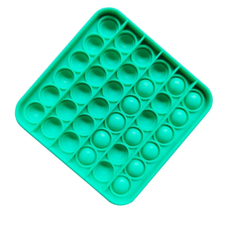 Popit Fidget Toy Grön Silikon Antistressleksak Bubble Popz för Barn och Vuxna 12,5 cm