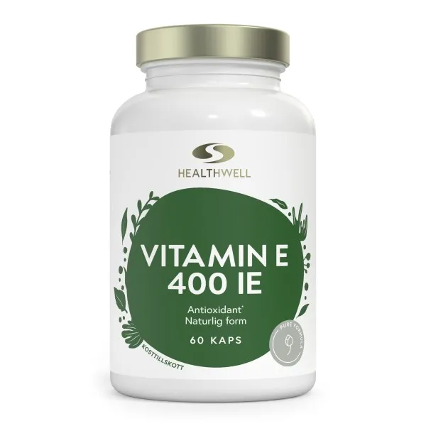 Healthwell Vitamin E 400 IE, 60 kaps