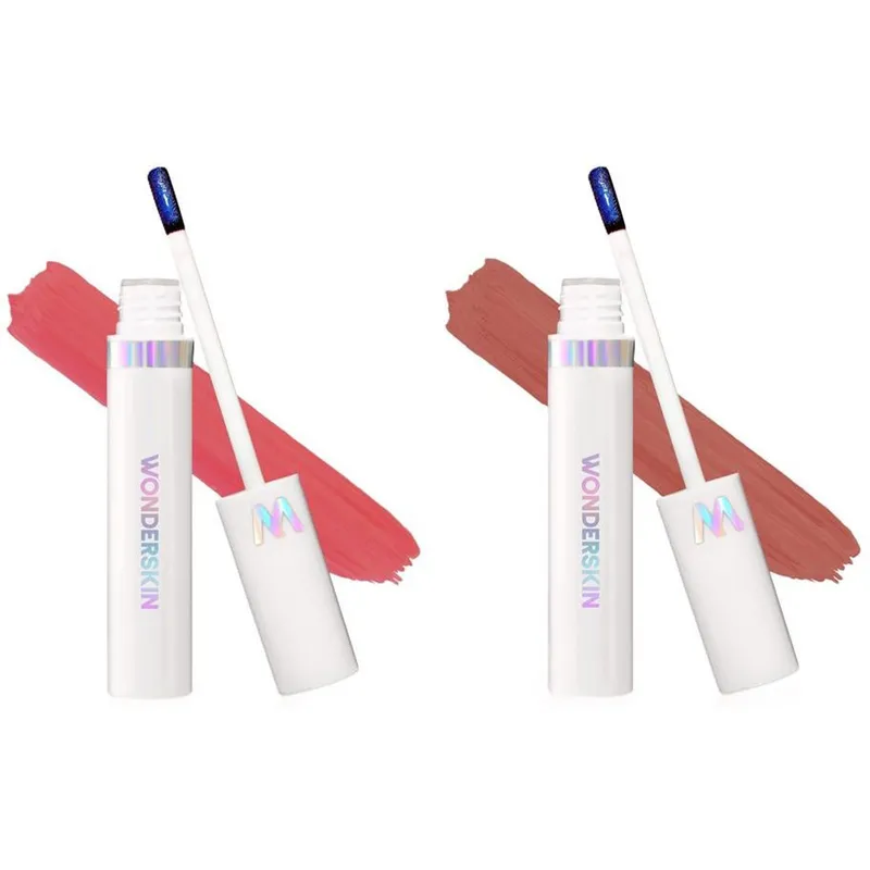 Wonderskin Wonder Blading Lip Stain Masque Cool Rose & Chestnut Duo – 8 ml