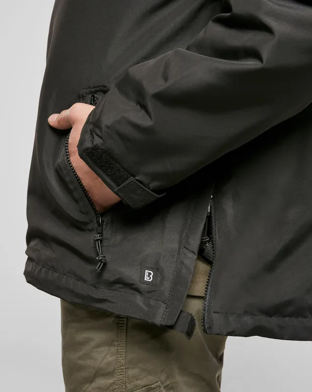 Brandit Windbreaker Anorak - Sherpafoder Svart (#9784)