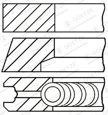 Kolvringsats GOETZE ENGINE 08-118006-00