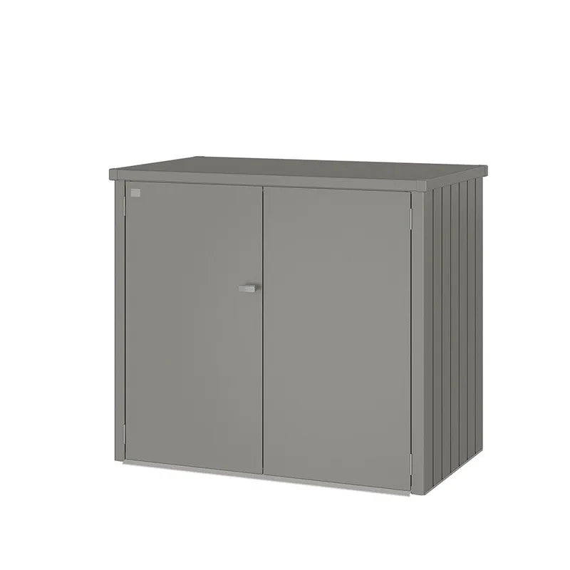 Biohort, Wheelie bin box Alex Duo metallic quartz grey