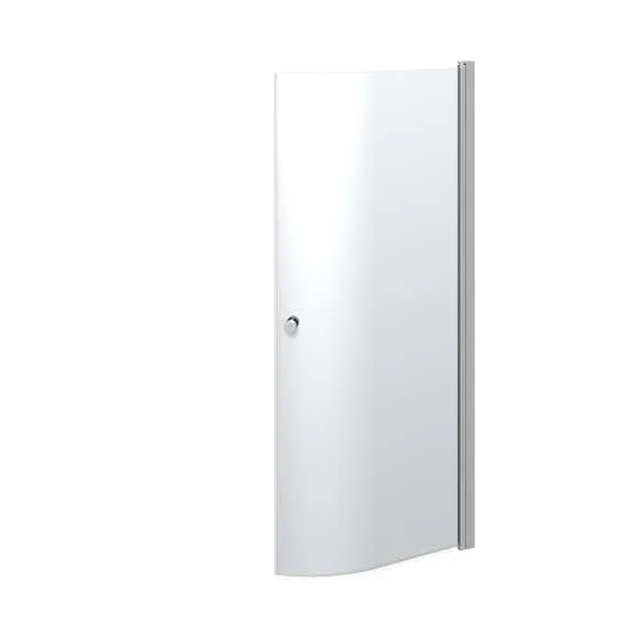 Dansani match quadrant hinged door 99-101 cm satin/clear