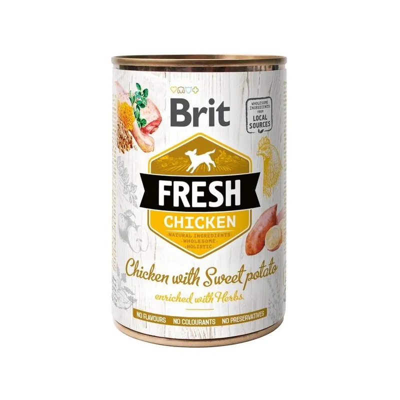 Brit Fresh Cans Chicken with Sweet Potato 400 g