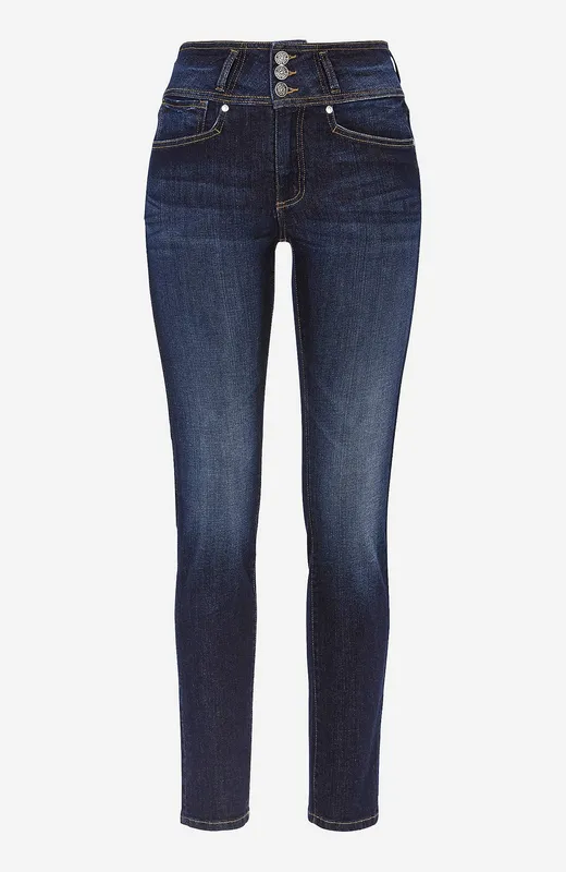 Raka jeans med hög midja (#5706)